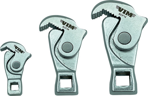 PG169 - ENSEMBLE DE CLÉ À MOLETTE À RESSORT DE 3 PIÈCES, 1/4 », 3/8 » & PRISE 1/2", (5-12MM/8-17MM/14-32MM)