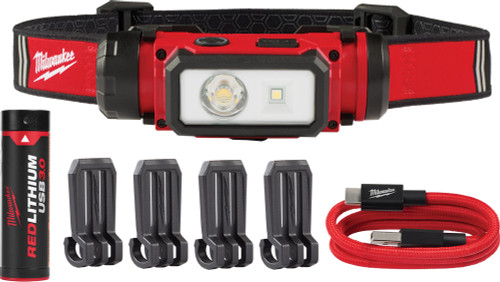 PG420 - REDLITHIUM™ USB RECHARGEABLE HARD HAT HEAD LAMP, 600 LUMENS