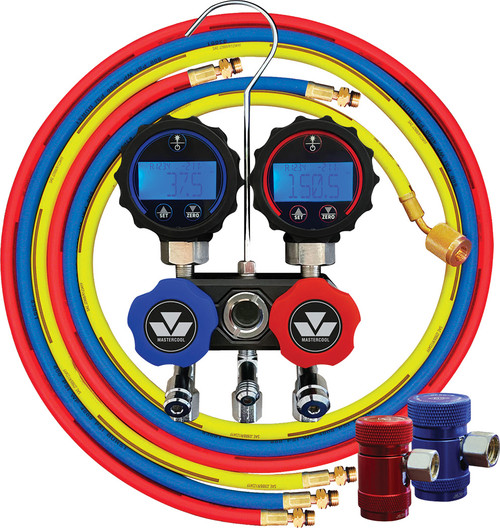 PG13 - SÉRIE NOIRE MINI-PLIABLE R1234YF ENSEMBLE COMPACT DE COLLECTEURS EN ALUMINIUM À 2 VOIES