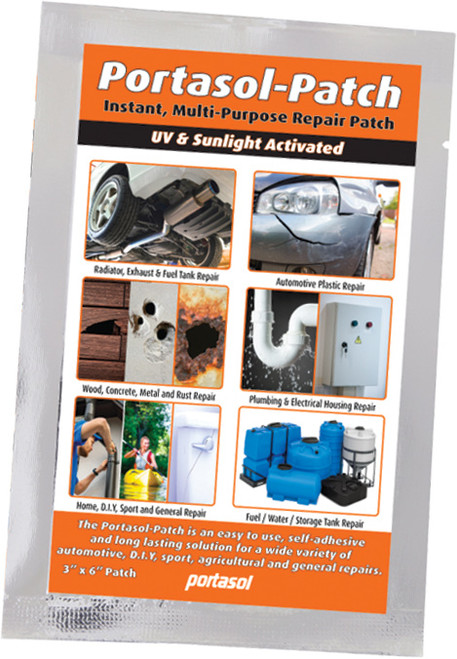 3" X 6" PORTASOL-PATCH - UV & SUNLIGHT ACTIVATED, INSTANT, MULTI-PURPOSE REPAIR PARTCH