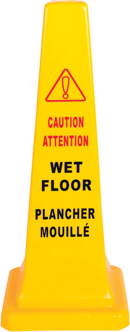 E22 PETIT CÔNE DE SÉCURITÉ ANGLAIS/FRANÇAIS - 26" (ATTENTION PLANCHER HUMIDE)