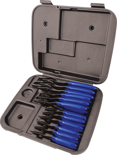 PG193 - 12-PC INTERNAL/EXTERNAL SNAP RING PLIES SET, STRAIGHT, 45° & 90° TIPS, .038", .047", .070", .090"