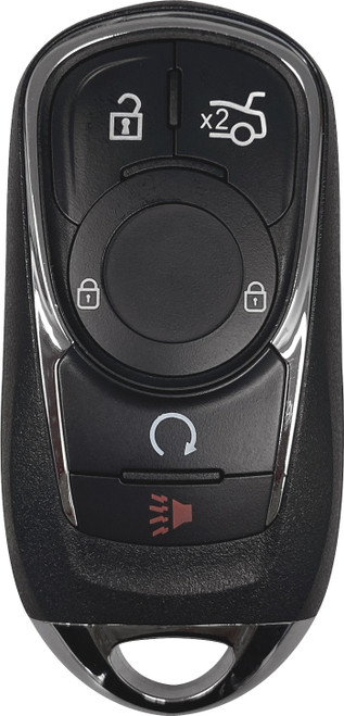 IKEY PROGRAMMABLE À 5 BOUTONS DE STYLE BUICK (DÉVERROUILLAGE, VERROUILLAGE, DÉMARRAGE À DISTANCE, TRONC, PANIQUE)