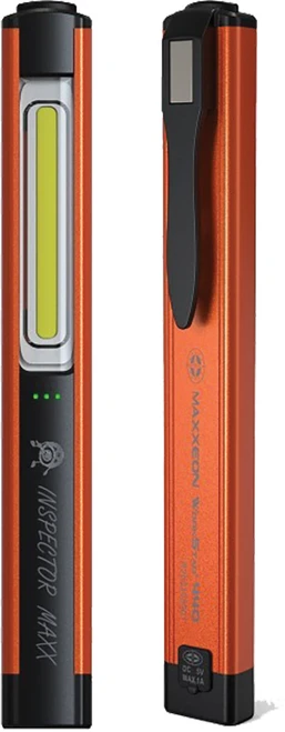 PG37 - WORKSTAR® 440 INSPECTOR MAXX USB RECHARGEABLE WORK & INSPECTION LIGHT, 250/160 LUMEN, MAGNETIC POCKET CLIP