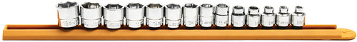 PG146 - 14-PC 3/8" DRIVE 6 POINT STUBBY SOCKET SET METRIC, 6-19MM