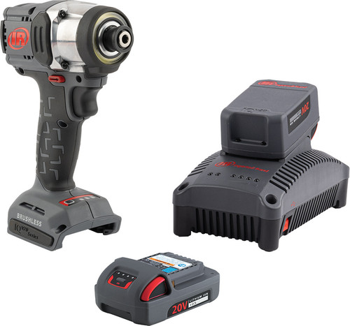 PG59 - IQV® 20V 1/4" HEX COMPACT IMPACT DRIVER KIT, 3400 IN-LBS, 2800 RPM, (2) BATTERIES, (1) CHARGER