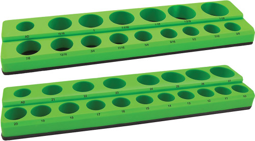 PG221 - ENSEMBLE DE PORTE-DOUILLES MAGNÉTIQUES PEU PROFONDES ET PROFONDES DE 2 PIÈCES 1/2 » DR, SAE DE 3/8 »-1-1/4 » & MÉTRIQUE DE 10-27 MM