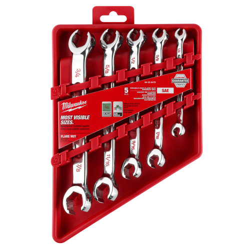 5PC DOUBLE END FLARE NUT WRENCH SET - SAE