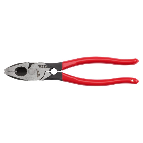 9" LINEMAN'S DIPPED GRIP PLIERS W/ THREAD CLEANER (USA)
