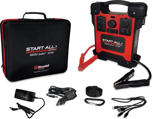 PG10 - START•ALL JUMP•PACK DÉMARREUR LITHIUM-ION® 12/24V, 10 000/5000 AMPÈRES, 166 500 JOULES PG10 - START•ALL JUMP•PACK DÉMARREUR LITHIUM-ION® 12/24V, 10 000/5000 AMPÈRES, 166 500 JOULES