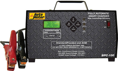 FULLY AUTOMATIC 12V SMART CHARGER, 100A CHARGING OUTPUT, CHARGES UP TO 8 BATTERIES