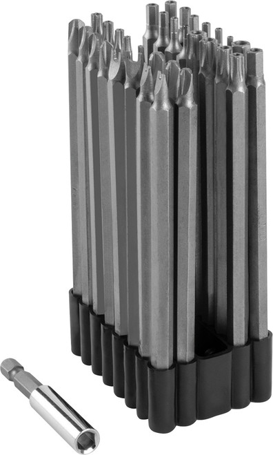 PG169 - ENSEMBLE DE FRAISES DE SÉCURITÉ DE 5" DE 33 PIÈCES, (4) CLÉ, (4) TRIWING, (3) COUPLE, (9) TR TORX, (12) TR HEX