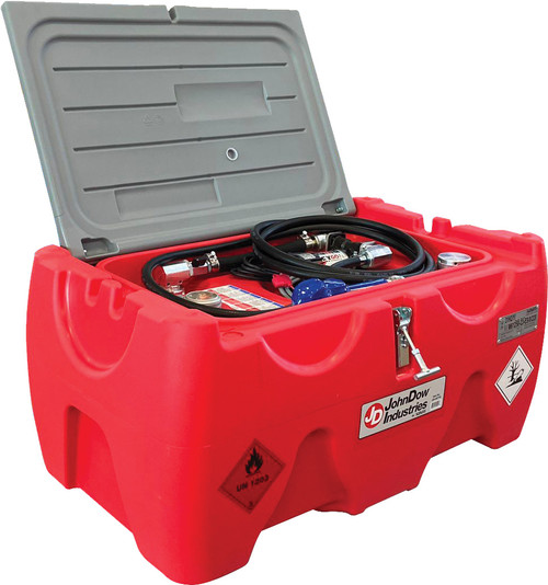 40 GALLON LOW-PROFILE GAS CARRYTANK FOR PICKUP TRUCK BEDS, 12V PUMP, 10 GPM, AUTOMATIC NOZZLE 40 GALLON LOW-PROFILE GAS CARRYTANK FOR PICKUP TRUCK BEDS, 12V PUMP, 10 GPM, AUTOMATIC NOZZLE