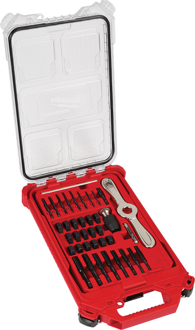 38PC SAE TAP & DIE PACKOUT™ SET AVEC "IGNÉE HEX-LOK™ 2-EN-1