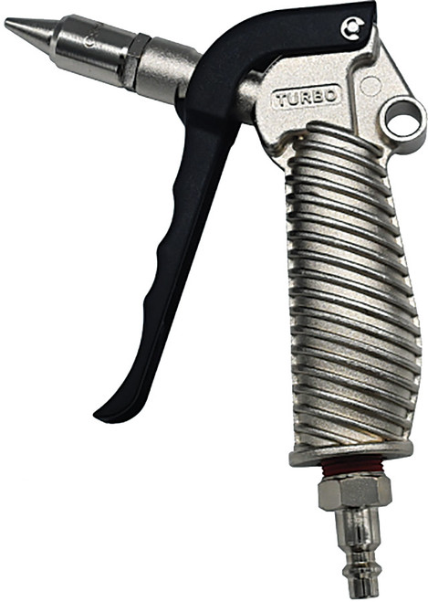 PG102 - TURBO TORNADO BLOW GUN, 3/8" MNPT INDUSTRIAL STYLE FITTING WITH A 1/4" BODY, 42 SCFM @ 125 PSI, 25-230 PSI