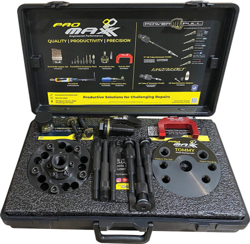 PG365 - TOMMY WHEEL BEARING HUB PULLER REMOVAL KIT WITH RAIL ACCESSORY: FORD / SUBARU COMBO