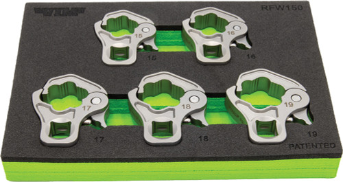 PG156 - ENSEMBLE D’ÉCROUS ÉVASÉS À CLIQUET DR. 5 PIÈCES 3/8" (15, 16, 17, 18, 19MM)