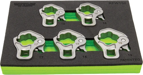 PG170 - 5-PC 3/8" DR. RATCHETING FLARE NUT SET (15, 16, 17, 18, 19MM)