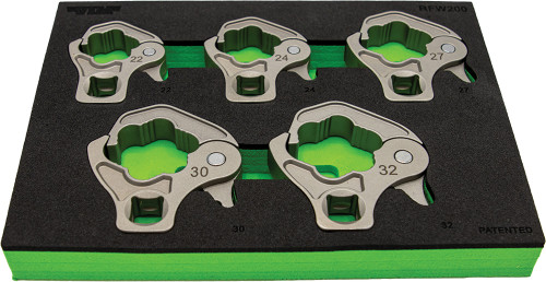 PG168 - 5-PC 1/2" DR. LARGE RATCHETING FLARE NUT WRENCH SET (22, 24, 27, 30, 32MM)