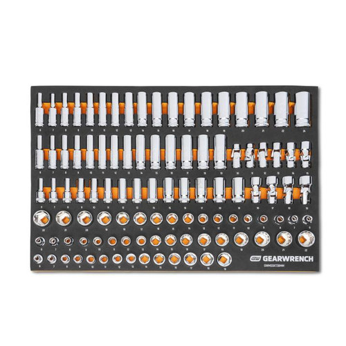 MODSET 3/8" DRIVE SOCKETS MM, 104 PC