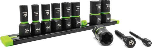 PG124 - 9-PC PRISE 1/4" ENSEMBLE D’EXTRACTEURS DE DOUILLES RPT MÉTRIQUES, 4MM-12MM