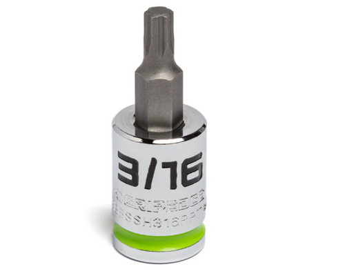 3/16" 3/8« DR COURT SOCKET DE MORS HEXAGONALS RPT
