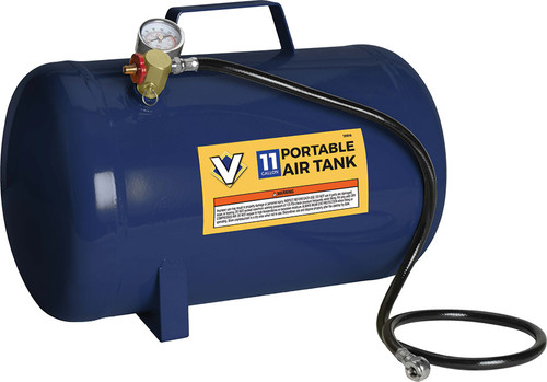 PG104 - RÉSERVOIR D’AIR PORTABLE DE 11 GALLONS, JAUGE PSI & MPA, 85-125 PSI