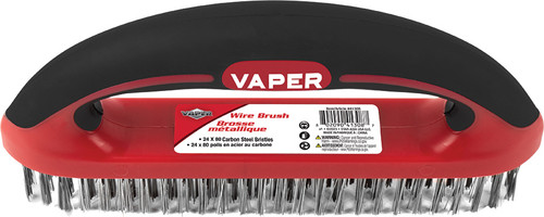 PG107 - BROSSE UTILITAIRE COURBÉE DE 8 1/4" DE LONG, MANCHE EN FORME DE D, POILS EN ACIER AU CARBONE 24 X 80
