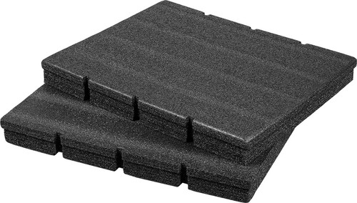 PG202 - 2-PACK LOW-PROFILE CUSTOMIZABLE FOAM INSERT FOR PACKOUT™ DRAWER TOOL BOXES, 12.5" X 16.3" X 3.6"