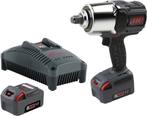 IQV20 20V 3/4" DR. IMPACT WRENCH KIT, 2000 FT-LB BREAKAWAY TORQUE, 1350 RPM, 1900 BBP, (2) 5.0AH BATTERIES, (1) CHARGER