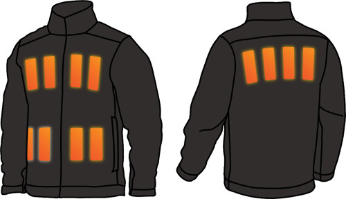 PG4 - (LARGE) BLACK TOUGHSHELL HEATED JACKET KIT W/ M12 CP3.0 BATTERY/CHARGER/USB-C CABLE