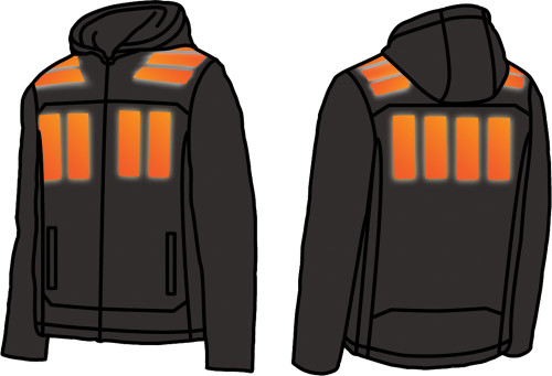 (LARGE) BLACK AXIS HEATED JACKET KIT W/ M12 CP3.0 BATTERY/CHARGER/USB-C CABLE