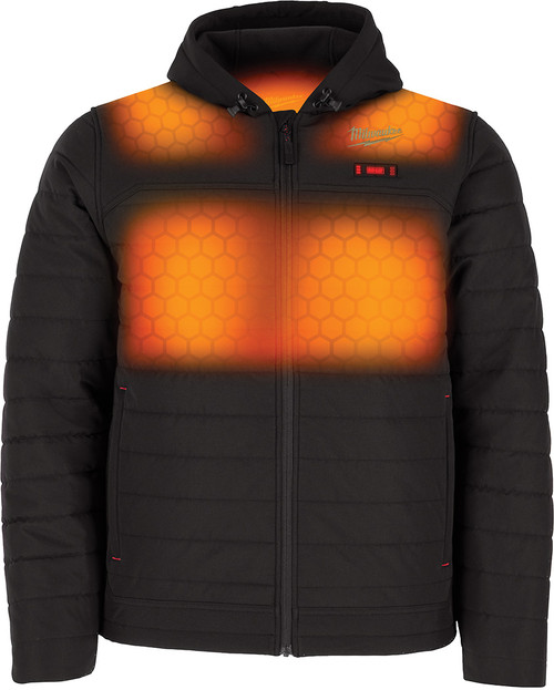 PG4 - (SMALL) BLACK AXIS HEATED JACKET KIT W/ M12 CP3.0 BATTERY/CHARGER/USB-C CABLE