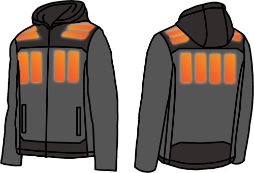 PG4 - (SMALL) GRAY AXIS HEATED JACKET KIT W/ M12 CP3.0 BATTERY/CHARGER/USB-C CABLE