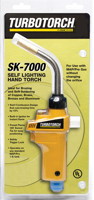 PG313  -  SK-7000 SELF-LIGHTING HAND TORCH, FOR USE WITH MAP/PRO GAS