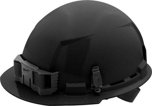 BLACK - BOLT™ FRONT BRIM HARD HAT WITH 4 PT. RATCHETING SUSPENSION – TYPE 1, CLASS E