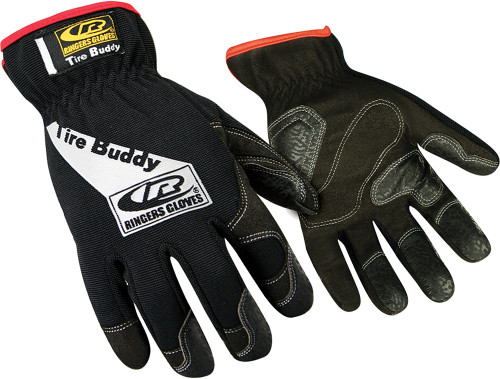 TIRE BUDDY PADDED PALM AUTOMOTIVE GLOVE W/ SLIP-ON CUFF, SIZE 10 (LARGE)