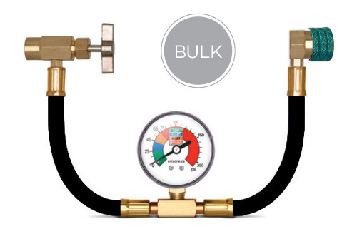 1234YF A/C RECHARGE HOSE W GAUGE (BLACK) - 45756