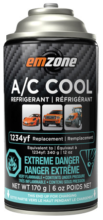 PG16 - EMZONE 1234YF REPLACEMENT A/C COOL REFRIGERANT, 170 G, BOX OF 12