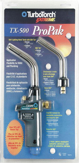 PG325 - TX-500 PROPAK - EXTREME® SERIES SELF LIGHTING MAP-PRO™ & PROPANE TORCH