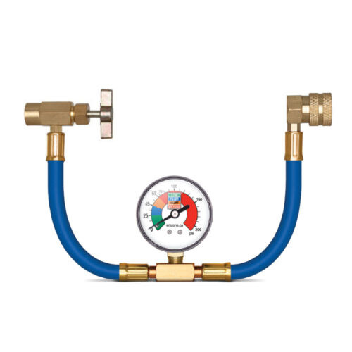 12A A/C RECHARGE HOSE W GAUGE - R134A CONNECT - 45715
