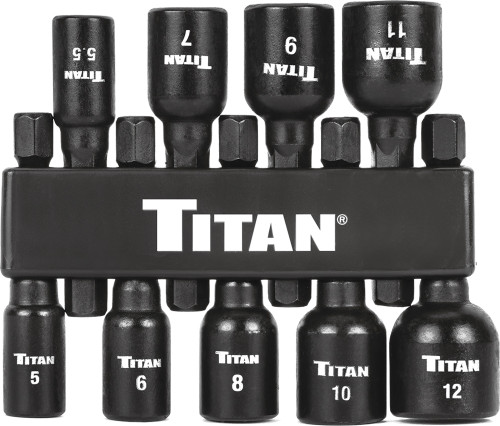 PG168 - KIT DE TOURNE-ÉCROU MAGNÉTIQUE MÉTRIQUE DE 9 PIÈCES, 5MM-12MM