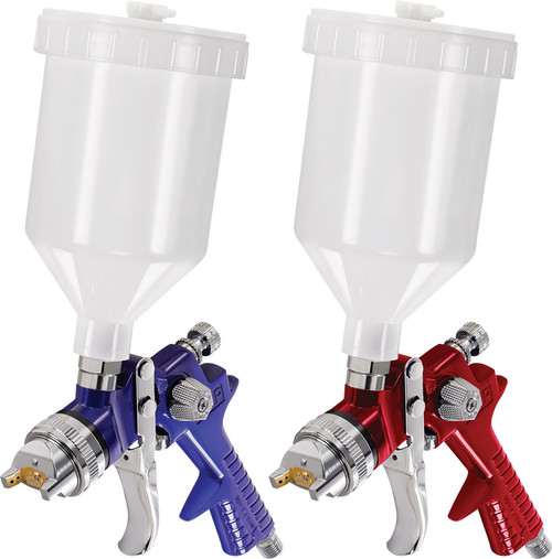 PG312 - 2-PC HVLP SPRAY GUN SET, 1.4MM & 1.8MM NOZZLES, 600CC PAINT CUPS