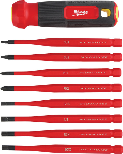 8-IN-1 1000V INSULATED SLIM TIP MULTI-BIT SCREWDRIVER