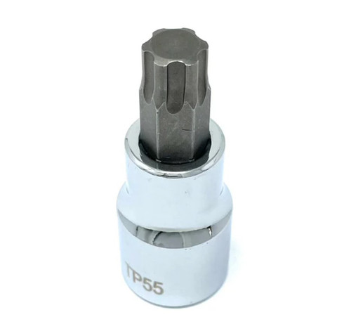 Torx Plus Socket - TP55 1/2'' Drive - Porte-bits chromé