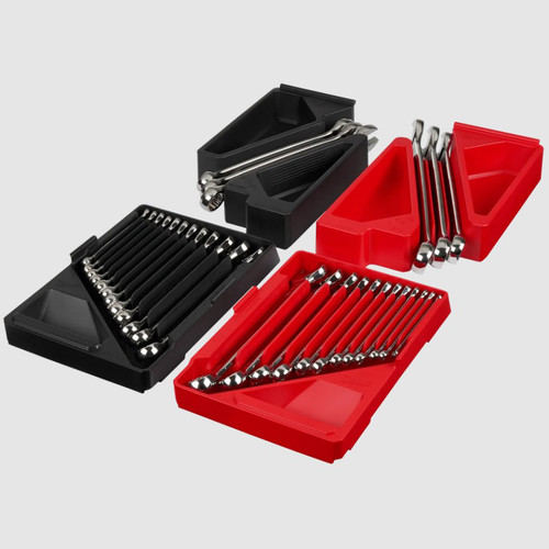 30pc Metric & SAE Combination Wrench Trays