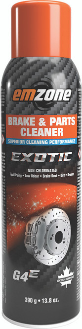 EXOTIQUE NETTOYANT POUR FREINS ET PIÈCES (G4E), 390 GR, CAISSE DE 12 CANS