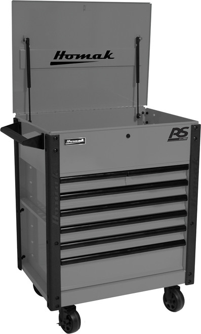 35" RS PRO 7-DRAWER SERVICE CART (BATTLESHIP GRAY)