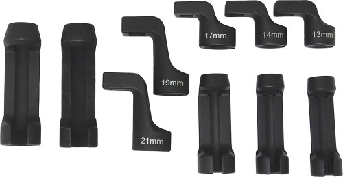 PG387 - 10-PC FLARE NUT SOCKET SET FOR EGT & FUEL LINES, 13, 14, 17, 19, 21MM