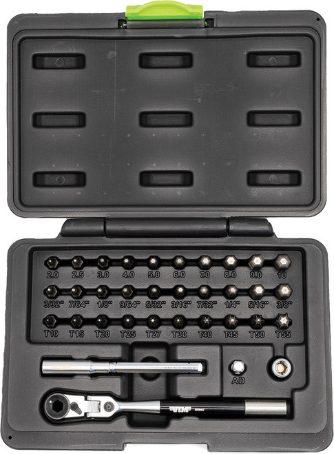 PG184 - KIT D’OUTILS BALL HEX ET BALL TORX DE 34 PIÈCES